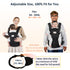 6-in-1 Baby Carrier with Hip Seat, Baby Carrier Newborn to Toddler, Detachable Hands-Free Infant Carrier, One Size Fits