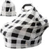 Nursing Cover Breastfeeding Scarf - Baby Car Seat Covers, Infant Stroller Cover, Stretchy Canopy for Boys and Girls