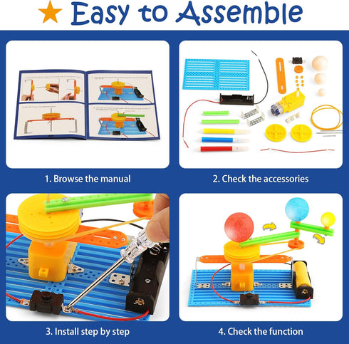 STEM Science Kits for Kids Age 8-12, Engineering Projects Activity Robot Building Craft Kit