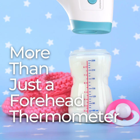 MOBI Non-Contact Forehead Digital Thermometer - Touchless with Object Temperature Mode, High Fever Indicator