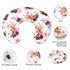 SWESEN Floral Nursing Pillow Cover for Baby Girl, Soft Organic Breastfeeding Pillow Slipcover, Burgundy Watercolor