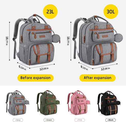 Backpack, 30L Maelstrom Diaper Gray