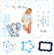 Amity Baby Monthly Milestone Blanket for Boy Premium Extra Soft Fleece for Baby Shower