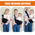 zgrdhw 10-45lbs(Grey,Cloth) Baby Sling Carrier Toddler Carrier One Shoulder Adjustable Shoulder Strap Labor-Saving Baby