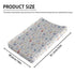 KuphiL10C Summer Girls-16x32 Spring Pastel Flowers Leaves Baby Changing Pad Cover, Unisex Floral Nursery Diaper