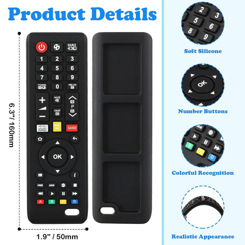 GUIGUZHJ 3-24 Baby Teether Toy TV Remote Control Shape Teething Toys for Babies Months, Chew Toys for Infants Teething
