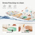 Tummy (Bear(59x59x0.4inch)) UANLAUO Foldable Baby Play Mat, Extra Large Waterproof Activity Playmats