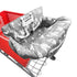 HIVVI Portable 2-in-1 Grocery Cart Seat Cover and Baby Highchair Cover (Gray Arrow)