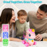 WixbFyn 6-12-18 Tummy Baby Unicorn Toy Months with Music & Lights Explore Bilingual Educational For Toddler Sensory