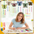 GlikCeil 30 Pack Summer Butterfly Wind Chime Making Kit Spring Make Your Own Wooden DIY Butterfly Wind Chime Arts