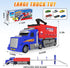 3 4 5 6 6 SpringFlower Carrier Truck Race Track Toys, Boy Toys for Years Old Boys with Lights Sounds, Transporter Race