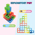 KIEZ 48 Pcs Tetra Tower Stacking Games, Balance Building Blocks, Stack Attack Board Game for Kids & Adults