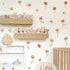 Small Flower Wall Stickers Boho Floral Wall Decals Watercolor Wildflower Decals Cute Flowers Stickers Removable Retro