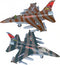 ArtCreativity F-16 Fighter Jet Toy Set, 2 Pack F16 Fighting Falcon Diecast Metal Airplanes for Kids