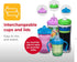 Playtex Baby Sipsters Stage 3 - Spill-Proof, Leak-Proof, Insulated Toddler Straw Sippy Cups, 9 Oz, 2 Count