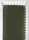 Sweet Jojo Designs Solid Dark Green Fitted Crib Sheet for Woodland Camo Collection, Baby or Toddler