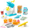 lalalark Whisk n' Bake Bakery Mixer Playset, 16 Pieces Toy Kitchen and Food