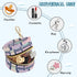 PYBUG Plaid Round Pacifier Storage Case, Polyester & TPU Lined with Hook Buckle, Pacifier Container Box for Baby