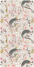 miaozhen Cotton Baby Crib Sheets Ultra Soft Cute Cartoon Garden Possum Spring Crib