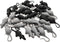 Mangdunt 30 Pack Mini Simulated Mouse Model, Realistic Plastic Mouse Figurines for Kids' Halloween Toy Joke Prank