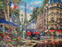 Majestic by Springbok - 1000 Piece Jigsaw Puzzle - Paris Street Life - Made in USA - Compact Box