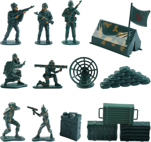 18 Inches deAO Aircraft Carrier Toy with Scale Model Warplanes Warships Military Vehicles Battleship Helicopter Planes