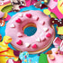 Kids,48 3-5,Children 4-8 Jumbo Floor Puzzle for Piece Colorful Donuts Jigsaw Puzzles,Learning Educational Toys