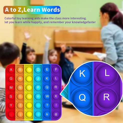 2Pack Toys,26 1-30,Popper (2) Pop Fidget Toys,ABC Learning and Educational Letters and Numbers Games Bulk and Party
