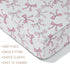 Selgkds 52''x28'' Pink Dot Bows Baby Crib Sheets for Girls Sweet Girly Bows Soft Stretchy Fitted Crib Mattress Covers