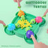 AIUAZA 2-4 (36beans) Hungry Turtle Chess Board Game, Hungry Box Game, Turtle Eating Beans Chessboard Game, Party