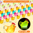 SYWHXY 64PCS 8 Luminous Mini Chicken Figurines Resin Miniature Animals, Colors Tiny Chickens Miniature Glow in The Dark