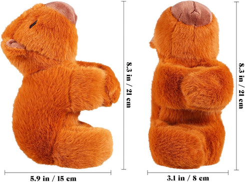Animal Slap Bracelets - Capybara Plush Toy Slap Bracelet Huggers Interactive Toy for Birthday Party