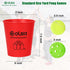 OLSA Yard Pong Games, Giant Outdoor Game with 12 Buckets, Balls, Carrying Bag for Beach Camping Lawn Fun