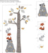 Woodland Forest Animal Growth Chart Wall Decals for Kids