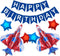 CHIL Large Fighter Jet Airplane Balloons Cartoon Flying Party Happy Birthday Banner Star