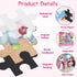VIJYYZT 3-5 20 4-6, 3 4 5 Unicorn Mermaid Princess Magnetic Puzzles for Toddlers Girls, Pieces Travel Puzzles for Kids