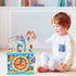 Qilay Wooden Activity Cube for Toddlers 1-3, 5 in 1 Multipurpose ABC-123 Abacus Montessori Learning Toys for 1-3 Year