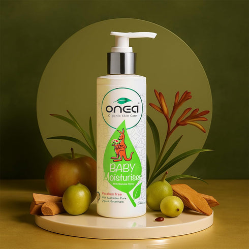 6.8 oz ONEA Baby Moisturizer - Natural Baby Lotion with Australian Manuka Honey, Vitamin E - Body Lotion to Relieve