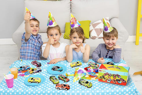 20 Pack 3.4 Inch Metal Pull Back Toy Cars for Boys Girls Toddlers 3-7 Years Old, Party Favors, Goodie Bag Stuffers