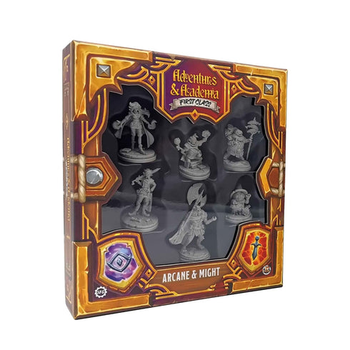 Adventures & Academia: Arcane & Might Role Playing Miniatures Compatible with 5E