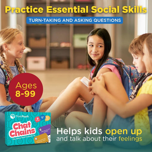 8-99 15 ThinkPsych Chat Chains - The Game That Connects Us | Social Skills Games | Therapy Games for Teens and Kids |