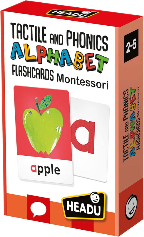 Tactile and Phonics Alphabet Flash Cards, Montessori Educational Toys for Boys and Girls Ages 2-5