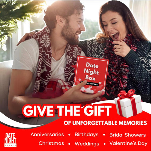 Date Night Box: 52 Fun & Adventurous Scratch-Off Ideas for Couples - Romantic Gift for Birthday, Anniversary