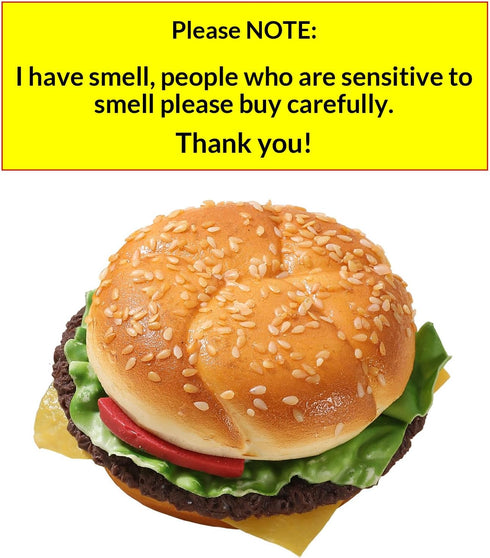 Joeabor 12 Artificial Hamburger & Artificial French Fries Realistic Fake Food for Display Faux Burger for Decoration