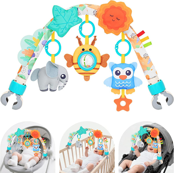 Car Seat Toys for Babies 0-6 Months,Arch Stroller Toys for Infant 0-6
