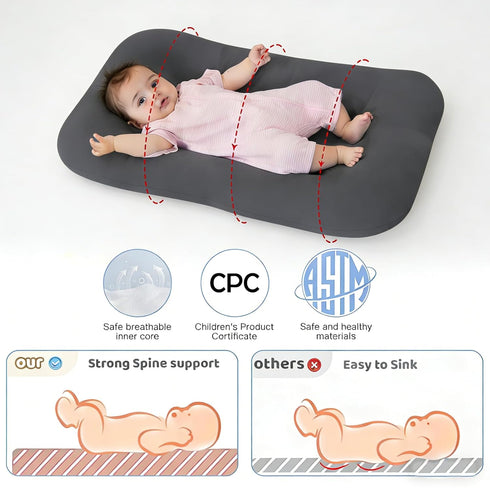 0-24 100% Cozy Baby Lounger Months Cotton-Snuggle Me Lounger,Soft & Breathable Baby Lounger for Newborn Play Mat,Infant