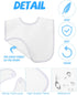 30 2 Foaincore Pcs White Bibs for Baby Unisex Teething Bib Ply Waterproof Absorbent Durable White Bibs Bulk for DIY