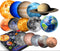 UNTOLD PLANETS 195+PCS Glow in The Dark Planets for Ceiling Decorations, Star Stickers for Kids Room Decor