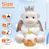 Voice Recorder Singing Angel Teddy Bear with Flapping Wings, LED Candle Light, Plush Interactive Toy for Kids