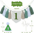 Lymxbchg 1st High Chair Banner First Birthday Decorations for Boy, Wood Bead Tassel Garland Banner for Baby Party